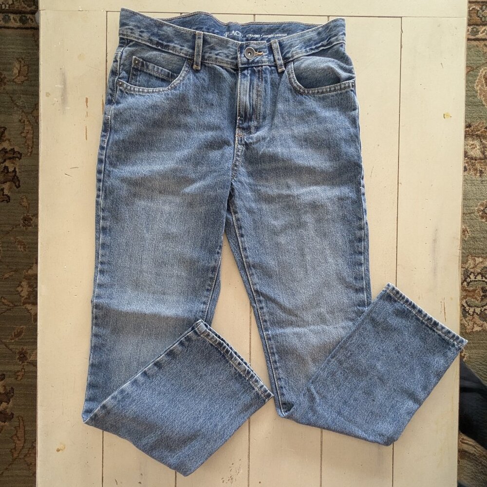 👖NWT: BOYS THE CHILDRENS PLACE - STRAIGHT LEG DENIM JEANS SIZE 12